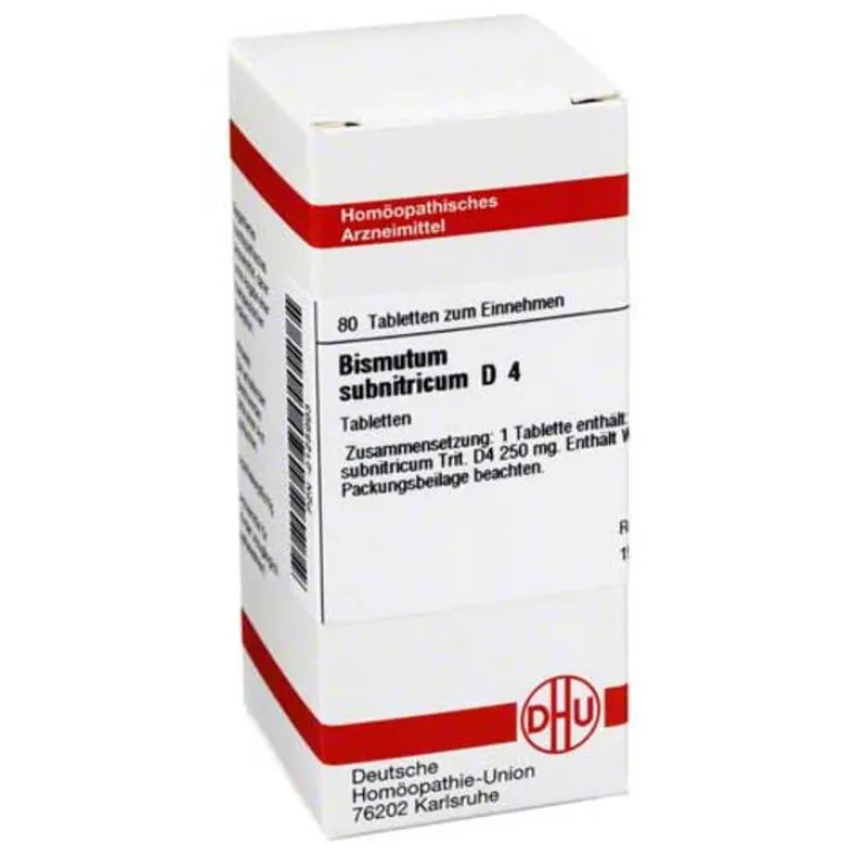 Outlet Bismutum Subnitricum D 4 Tabletten, 80 St B