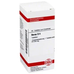DHU Borax D 4 Tabletten, 80 St