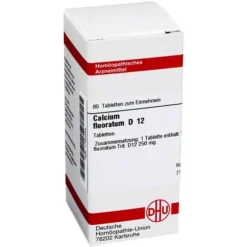 Best DHU Calcium fluoratum D 12 Tabletten, 80 St Salze 1-12|C