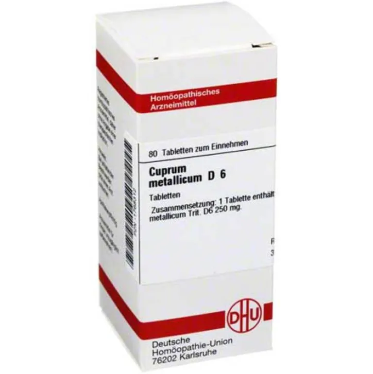 Best DHU Cuprum metallicum D 6 Tabletten, 80 St
