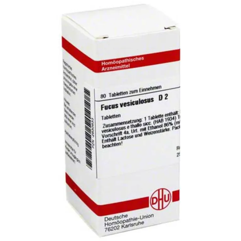 Discount DHU Fucus vesiculosus D 2 Tabletten, 80 St