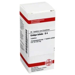 DHU Ginkgo biloba D 4 Tabletten, 80 St