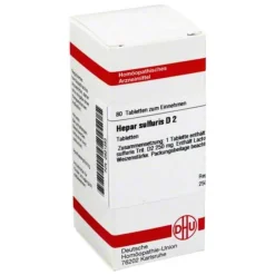 Clearance Hepar sulfuris D 2 Tabletten, 80 St H