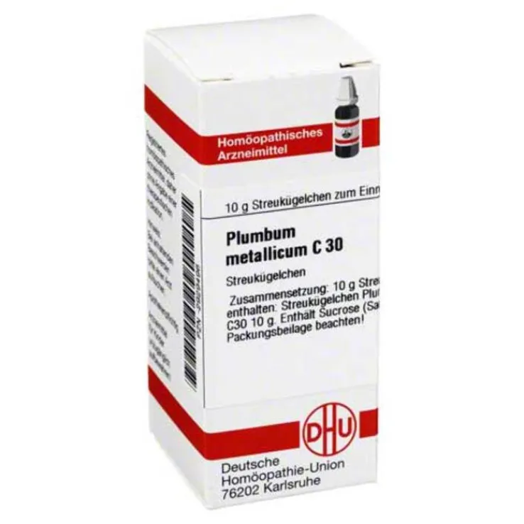 DHU Plumbum metallicum C 30 Globuli, 10 g