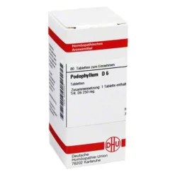 New DHU Podophyllum D 6 Tabletten, 80 St