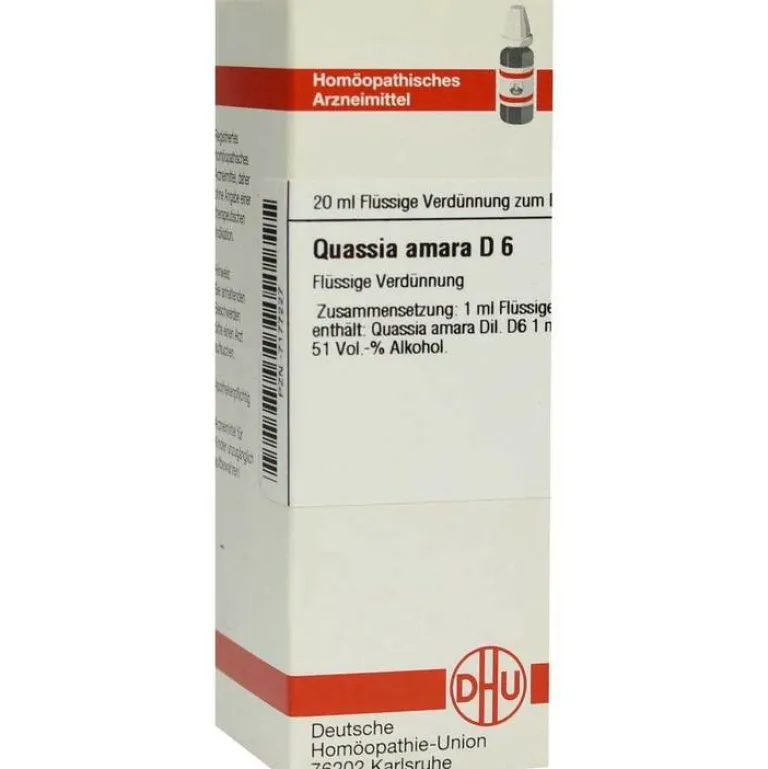 New DHU Quassia D 6 Dilution, 20 ml
