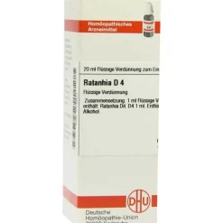 Best DHU Ratanhia D 4 Dilution, 20 ml Q-R