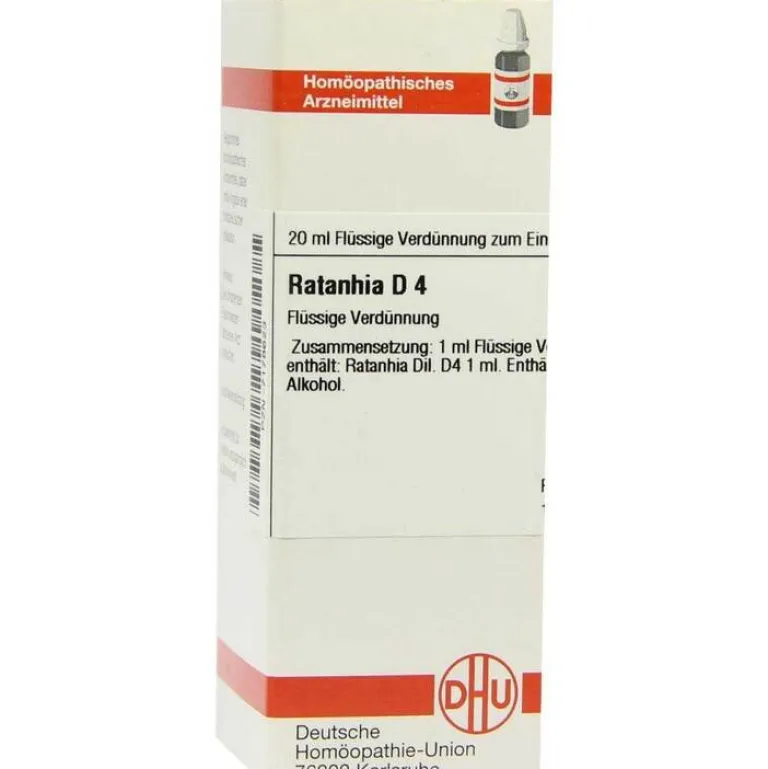 Best DHU Ratanhia D 4 Dilution, 20 ml Q-R