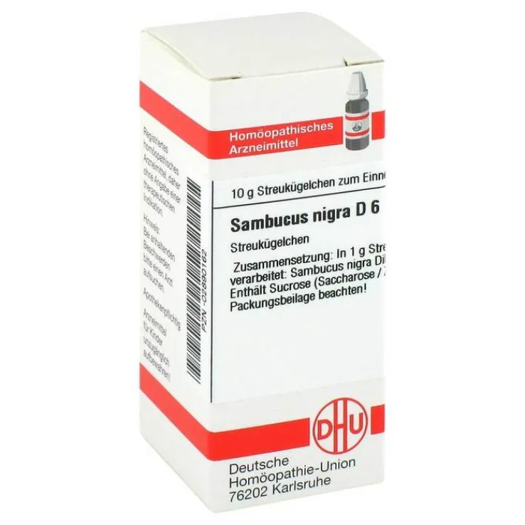 DHU Sambucus nigra D 6 Globuli, 10 g