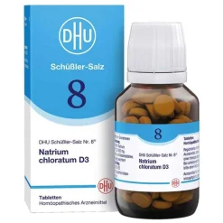 Hot DHU Schüßler-Salz Nr. 8 Natrium chloratum D3 Tabletten, 200 St Salze 1-12|D 3