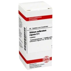Discount Stibium sulfuratum nigrum D 4 Tabletten, 80 St S