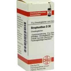 Online DHU Strophanthus D 30 Globuli, 10 g
