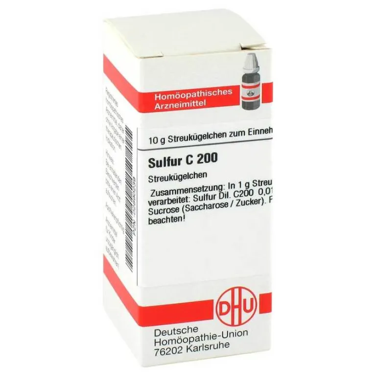 Outlet DHU Sulfur C 200 Globuli, 10 g