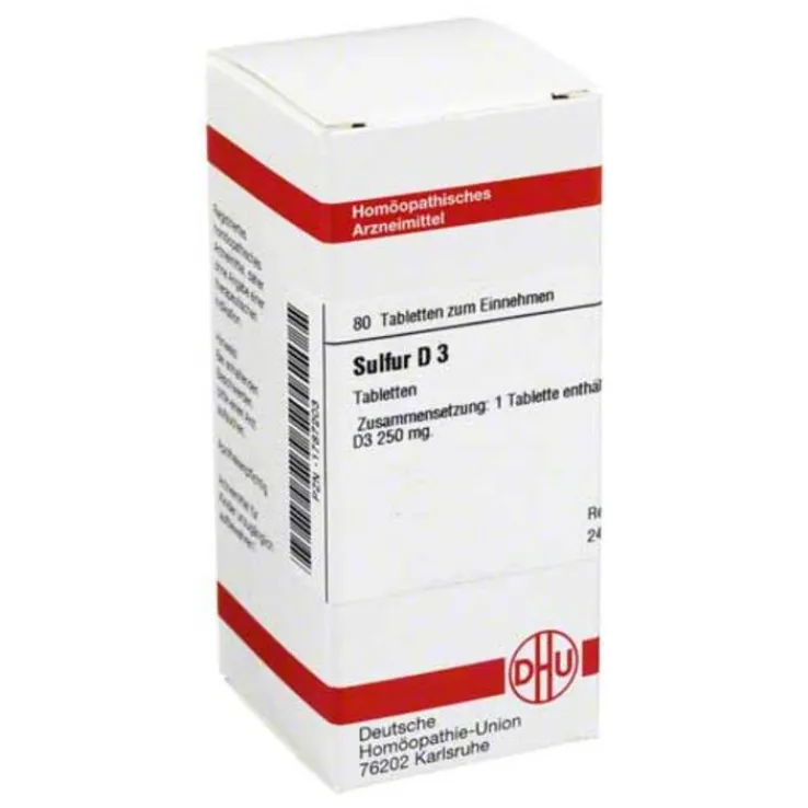 DHU Sulfur D 3 Tabletten, 80 St