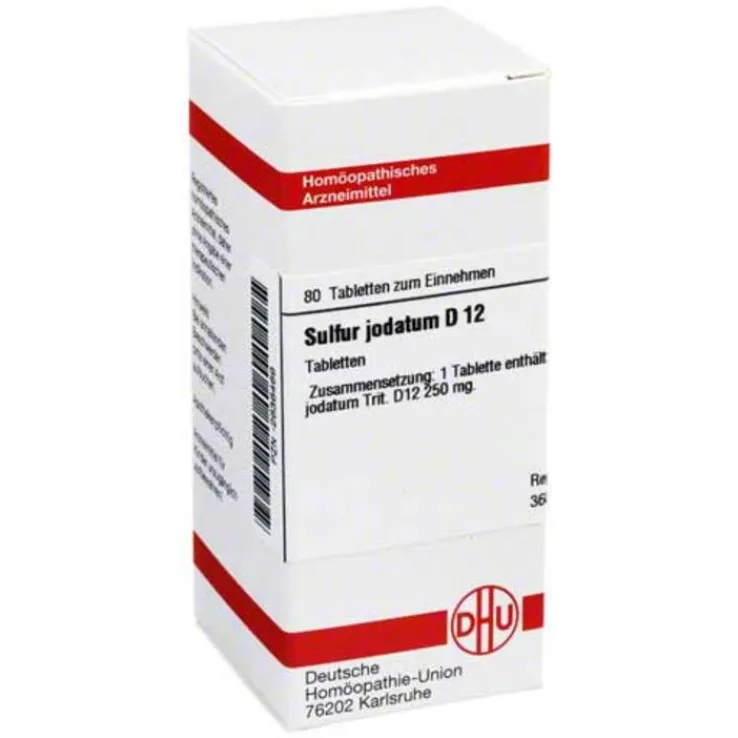 DHU Sulfur jodatum D 12 Tabletten, 80 St