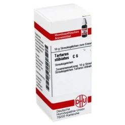 New DHU Tartarus stibiatus C 6 Globuli, 10 g