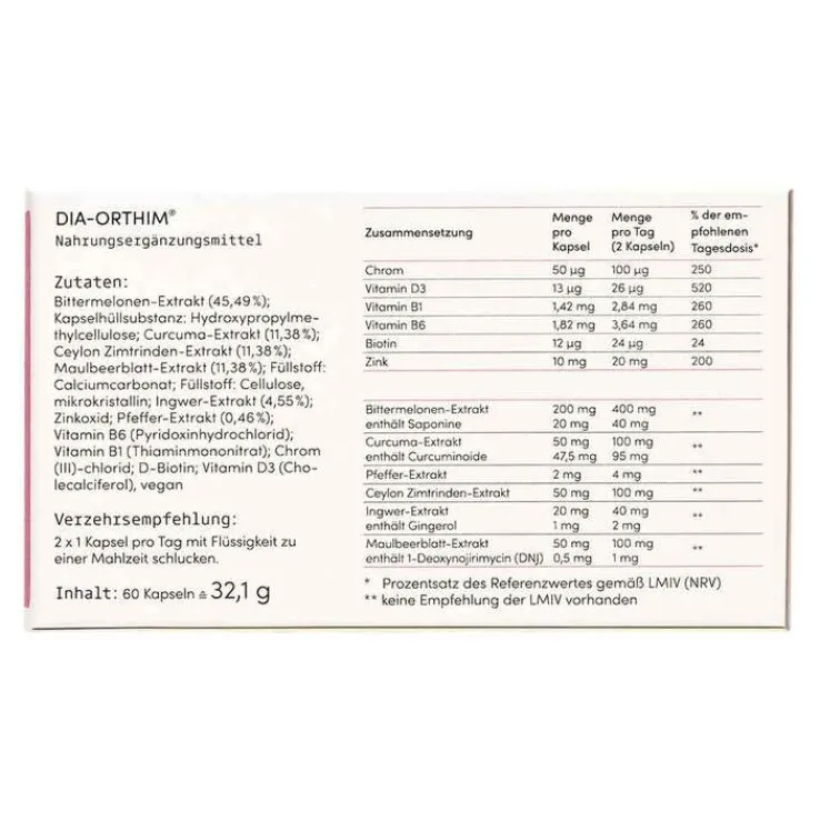 DIA-orthim Kapseln, 60 St