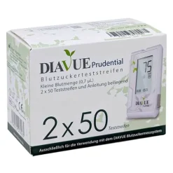 Diavue Prudential Blutzuckerteststreifen, 2X50 St