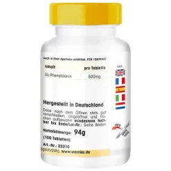 New DL-Phenylalanin 500 mg Tabletten, 100 St Aminosäuren