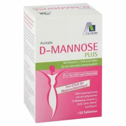 Online D-Mannose Plus 2000 mg Tabletten mit Vit.und Mineralstof., 120 St Mannose
