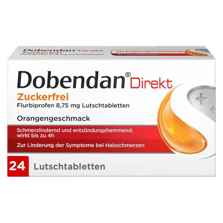 ® Direkt Zuckerfrei Flurbiprofen 8,75 mg Lutschtabletten, 24 St Halsschmerztabletten