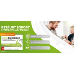 Discount Dolo-® 1,4 mg / 10 mg Lutschtabletten, 36 St Halsschmerztabletten