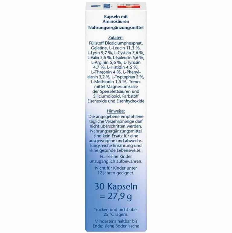 New Aminosäuren Vital Kapseln, 30 St Aminosäuren|Aminosäuren