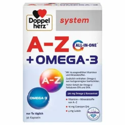 Hot Doppelherz A-Z + Omega-3 all-in-one system Kapseln, 30 St