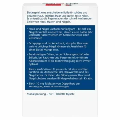 Hot Doppelherz Biotin 10 mg Tabletten, 30 St