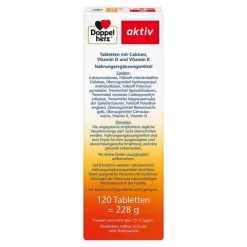 Doppelherz Calcium + D3 + K Tabletten, 120 St