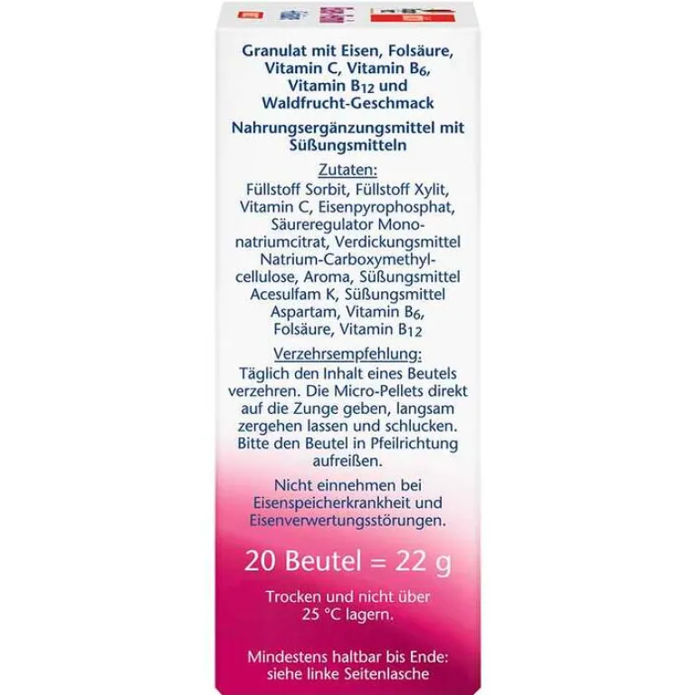 Outlet Doppelherz Eisen-Femin direct Pellets, 20 St