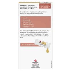 Online für Tiere Haut & Fell Complex Portionsbeutel für Katzen, 25 St Vitamine-Mineralstoffe