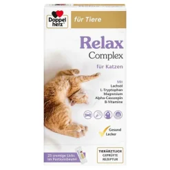 Hot Doppelherz für Tiere Relax Complex Port.Beutel für Kat., 25X10 g