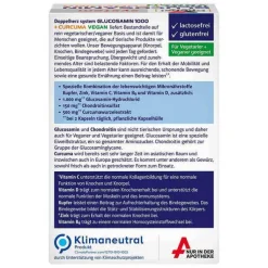 Doppelherz Glucosamin 1000 + Curcuma vegan syst.Kapseln , 120 St