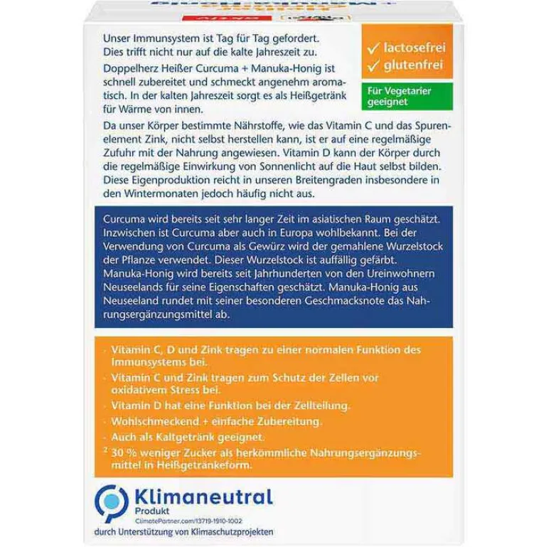 Sale heißer Curcuma + Manuka-Honig Granulat, 10 St Kurkuma Kapseln