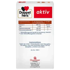 Doppelherz heißer Ingwer + Curcuma Beutel, 10 St