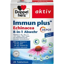 Best Doppelherz Immun plus Echinacea Depot Tabletten, 20 St