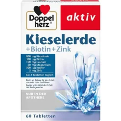 Best Kieselerde+Biotin+Zink Tabletten, 60 St Kieselerde|Kieselerde