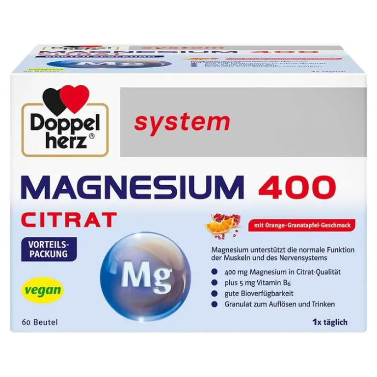 Clearance Magnesium 400 Citrat system Granulat, 60 St Magnesium
