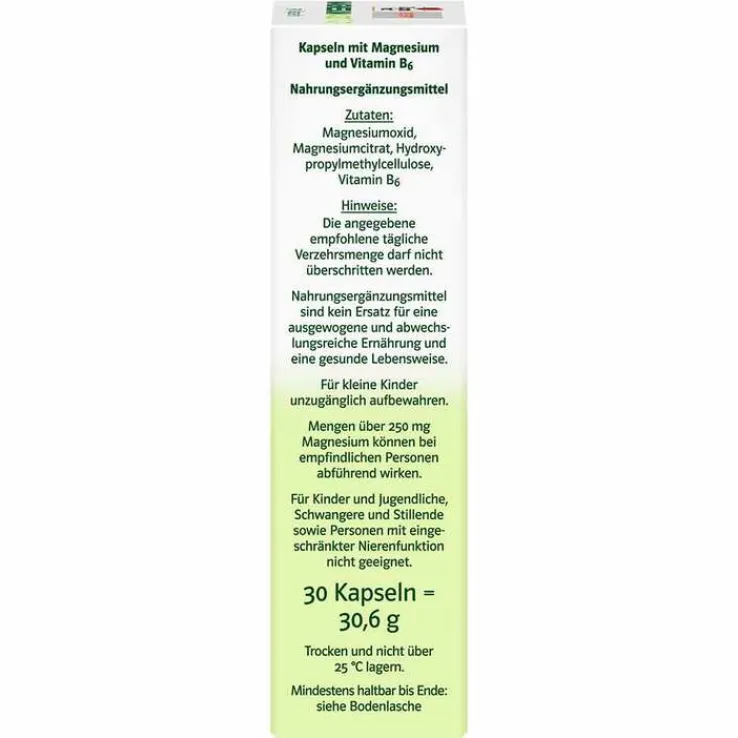 Doppelherz Magnesium 400 Pur system Kapseln, 30 St