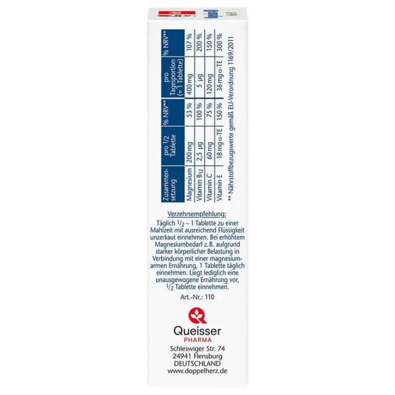 Best Magnesium 400+B12+C+E Tabletten, 30 St Magnesium
