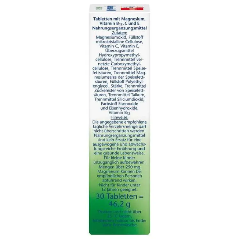 Best Magnesium 400+B12+C+E Tabletten, 30 St Magnesium