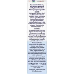 Doppelherz Melatonin + Hanföl system Kapseln, 30 St