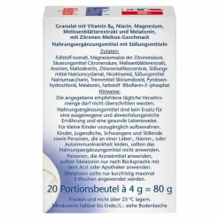 Discount Melatonin Heißgetränk Granulat, 20 St Melatonin Tabletten
