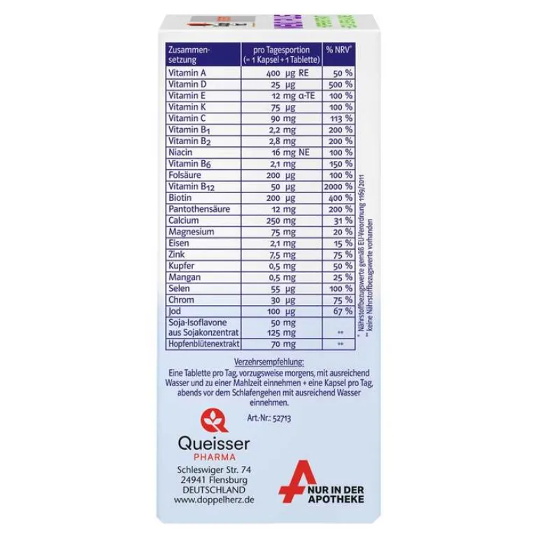 Outlet Doppelherz Meno Plus system Kombipackung, 60 St