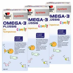 Sale Omega-3 family flüssig system, 3x250 ml Omega 3 Kapseln