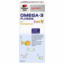 Discount Omega-3 family flüssig system, 250 ml Omega 3 Kapseln|Hirnleistung & Nerven