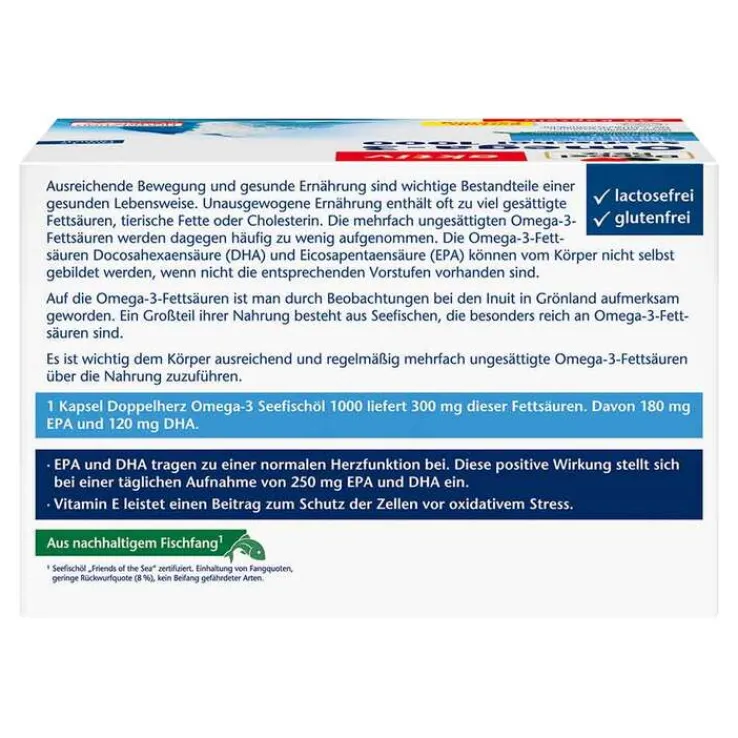Doppelherz Omega-3 Seefischöl 1000 Kapseln, 240 St