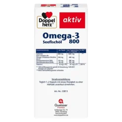 Best Omega-3 Seefischöl 800 aktiv Kapseln, 120 St Omega 3 Kapseln