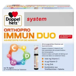 Doppelherz Orthopro Immun Duo system Trinkampullen, 30 St